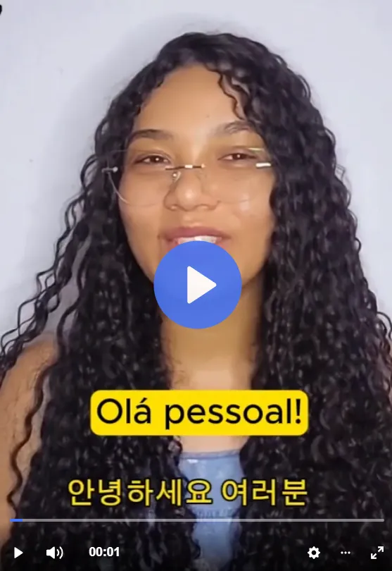 Depoimento em vídeo de aluna do curso Dorama Sem Legenda