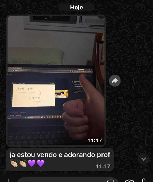 Depoimento de aluna do Dorama Sem Legenda — print 4